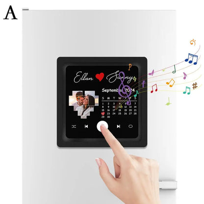 Custom Album Fridge Magnet Can Play Songs Personalized Picture Magnets for Refrigerator Anniversary Music Gifts for Couple