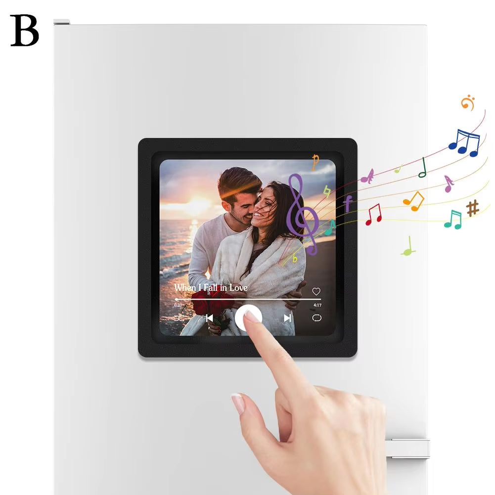 Custom Album Fridge Magnet Can Play Songs Personalized Picture Magnets for Refrigerator Anniversary Music Gifts for Couple